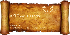 Kühne Olinda névjegykártya